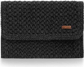 Peraluna Hira Bag Handmade Knitwear Clutch / Black