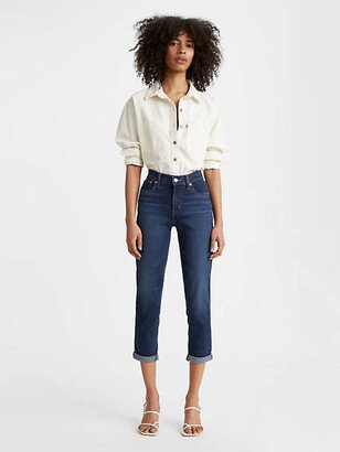 Boyfriend Mid Rise Women's Jeans - Cobalt Layer