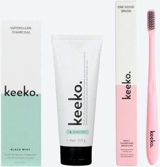 Keeko Super Clean Whitening Toothpaste & Toothbrush Set