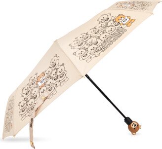 Umbrella With Logo Unisex - Beige-AB