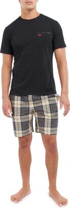 Bailes Pocket T-Shirt & Plaid Pajama Shorts