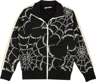 Black Spider Web Classic Track Jacket