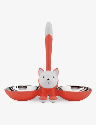 Nocolor Tigrito Thermoplastic Resin and Stainless Steel cat Bowl
