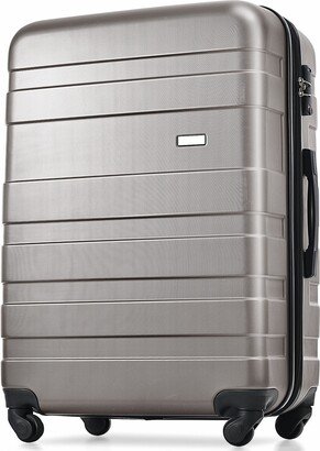 NINEDIN Gray Trunk Sets 3 piece Sets Luggage Hardside Lightweight Durable Suitcase sets Spinner Wheels Suitcase w/ TSA Lock 20''24''28