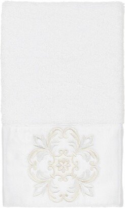 Alyssa Embellished Hand Towel - White