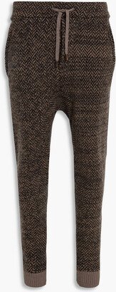 Jacquard-knit wool and mohair-blend sweatpants