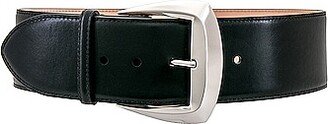 Geometric Buckle Belt in Black