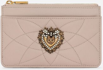 Medium Devotion card holder in quilted nappa leather