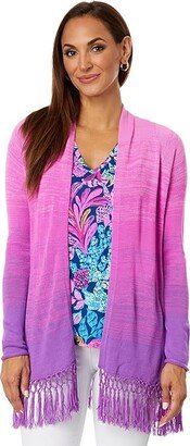 Tatum Ombre Cardigan (Orchid Oasis Marled Ombre) Women's Clothing
