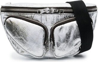 Bimba y Lola Metallic-Effect Belt Bag