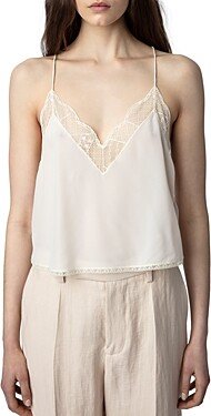 Christy Silk Cropped Camisole