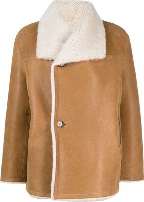 Shearling Reversible Double-Breasted Coat