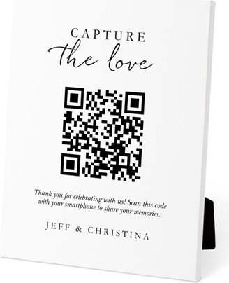 Easel Back Canvases: Wedding Qr Code Easel Back Canvas, 8X10, No Frame, Easel Back Canvas, White