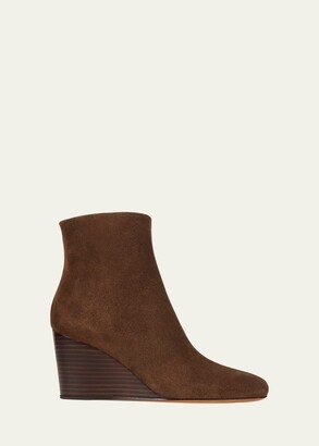 Andy Suede Wedge Booties-AA