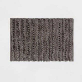 20x32 Chunky Bath Rug Radiant Gray