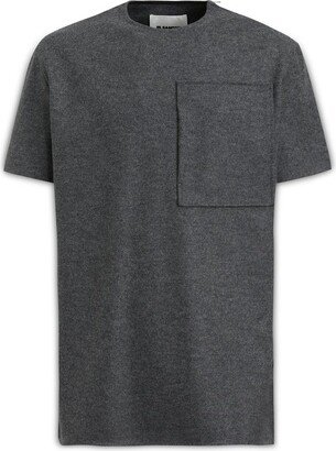 Zip-Detailed Crewneck T-Shirt