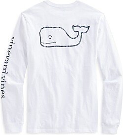 Long Sleeve Garment Dyed Vintage Whale Tee