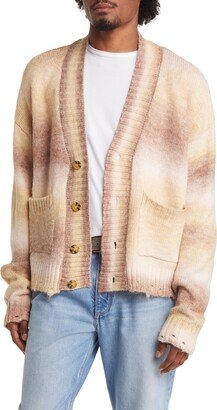 Ombré Stripe Crop Cardigan