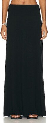 Lauren High Waist Maxi Skirt in Black