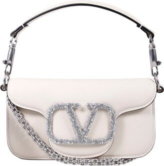 Logo Embellished Chain Linked Small Shoulder Bag