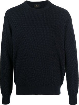 Crew-Neck Cotton-Silk Jumper