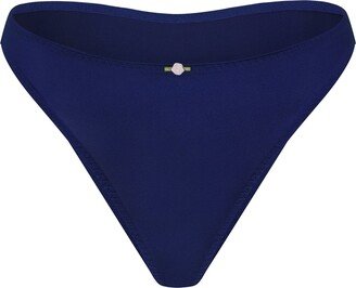 Stretch Satin High Leg Bikini | Neptune