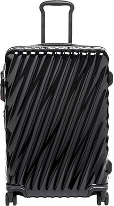 19 Degree Polycarbonate Short Trip Expandable 4 Wheel Packing Case (Black) Luggage