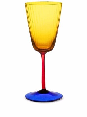 hand-blown Murano white wine glass-AD