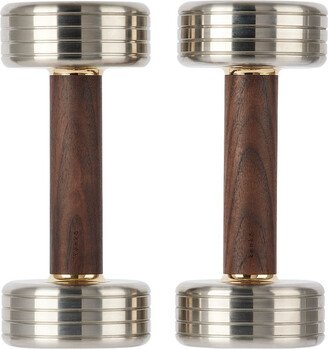 kenko Silver Walnut Dumbbells, 10 lb