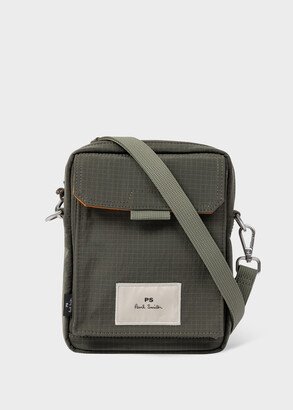 Khaki Nylon Ripstop Cross-Body Phone Bag