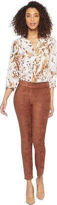 Suede Basic Leggings (Coffee Bean) Women's Clothing