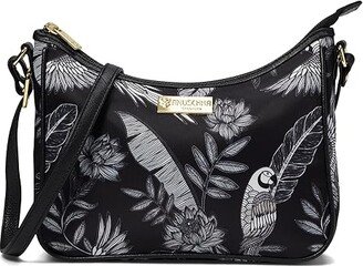 East/West Hobo Printed Fabric 12013 (Jungle Macaws) Handbags