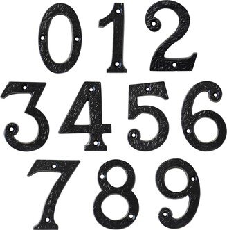 Rustic Country 3 Inch Iron House Number For Address Plaque, Mailbox, & Metal Signage - No-Ir832-75 From Rch Hardware