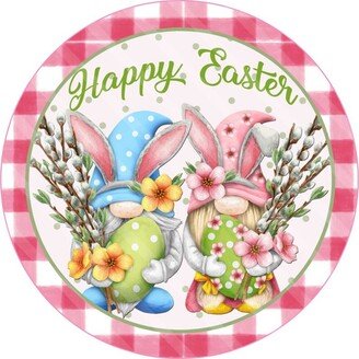 Gnome Happy Easter Wreath Sign, Signs For Wreaths, Enhancements