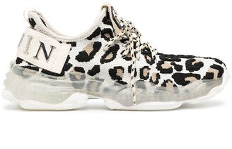 Animal Print Knit Sneakers