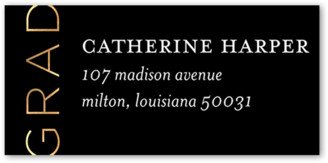 Address Labels: Extended Class Address Label, Black, Address Label, Matte