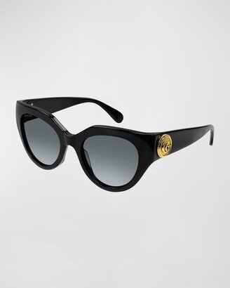 GG Emblem Acetate Cat-Eye Sunglasses