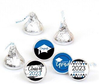 Big Dot Of Happiness Blue Grad - Best is Yet to Come 2023 Round Candy Sticker Favors (1 sheet of 108)