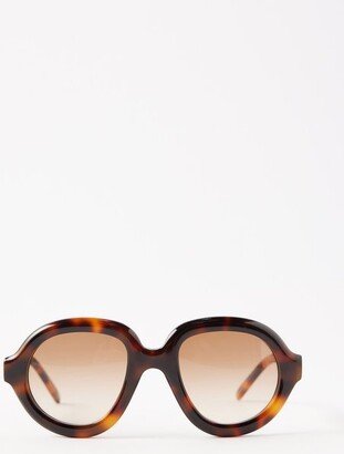 LOEWE Eyewear Curvy Round Tortoiseshell-acetate Sunglasses