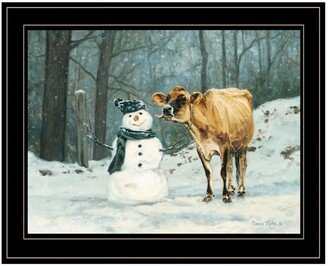 Well Hello There by Bonnie Mohr, Ready to hang Framed Print, Black Frame, 19