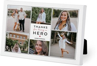 Easel Back Canvases: Thank You Hero Collage Easel Back Canvas, 5X7, No Frame, Easel Back Canvas, White