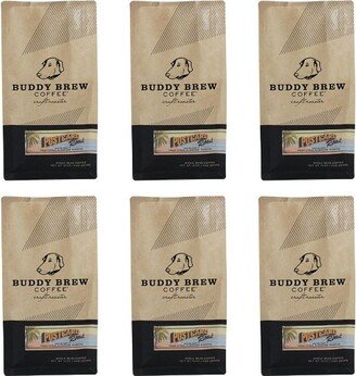 Buddy Brew Whole Bean Postcard Roast Coffee - Case of 6/12 oz Bags