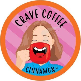 Crave Beverages Cinnamon Flavored Coffee Pods,for Keurig Brewers, 100 Count