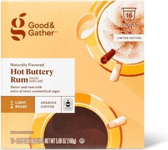 Hot Buttery Rum Medium Roast Coffee - 16ct Single Serve Pod - Good & Gather™