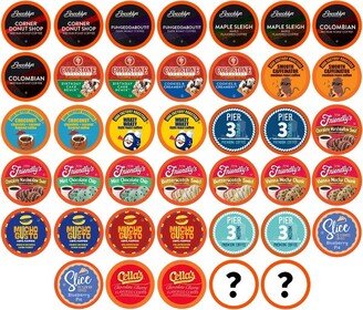 Two Rivers Coffee Pods, Keurig 2.0 compatible, Coffee Lovers Variety Pack, 40 Count