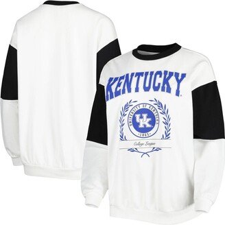 Women's Gameday Couture White Kentucky Wildcats It's A Vibe Dolman Pullover Sweatshirt