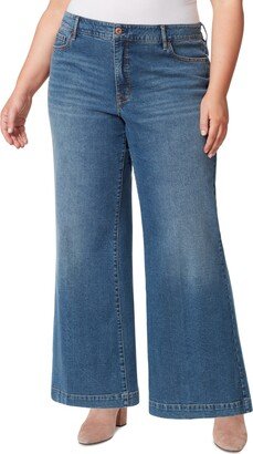 Trendy Plus Size True Love Trouser Wide-Leg Jeans