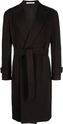 Belted Wool Trench Coat