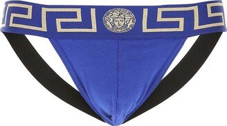 Medusa Motif Waistband Jockstrap