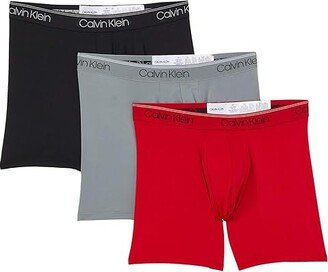 Micro Stretch Boxer Brief 3-Pack (Black 1) Men's Underwear